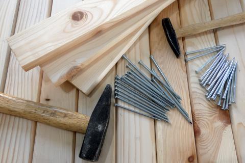 hammers and nails for carpentry